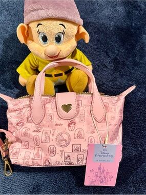 NWT Disney Princess Pink Mini Pouchette Crossbody - Primark
